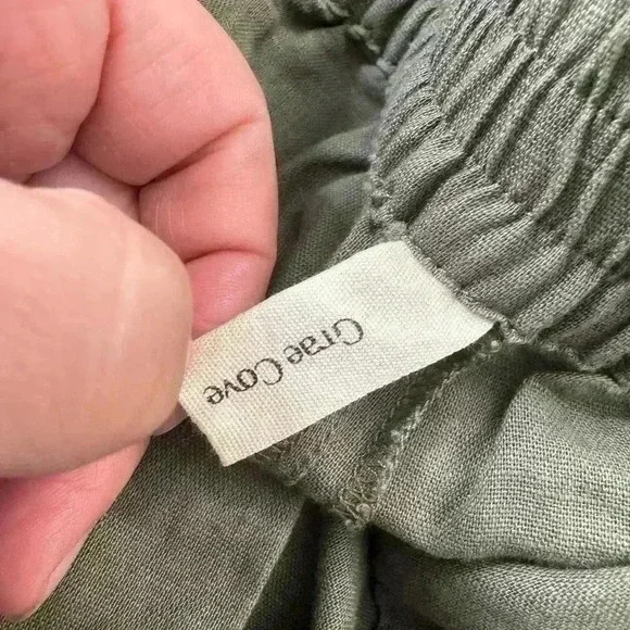 Grae Cove Linen Blend Pants Size XL Cropped Lagenlook TikTok Viral Blogger - Picture 7 of 16